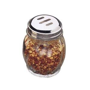 Glass Slotted Shaker for Dried Red Pepper Flakes